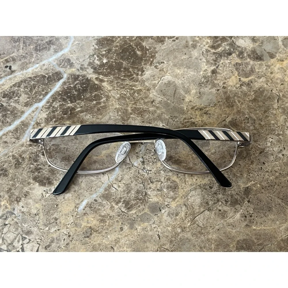 CHARMANT CH12112 BK Black Titanium Rectangular Womens Eyeglasses 52-18-135